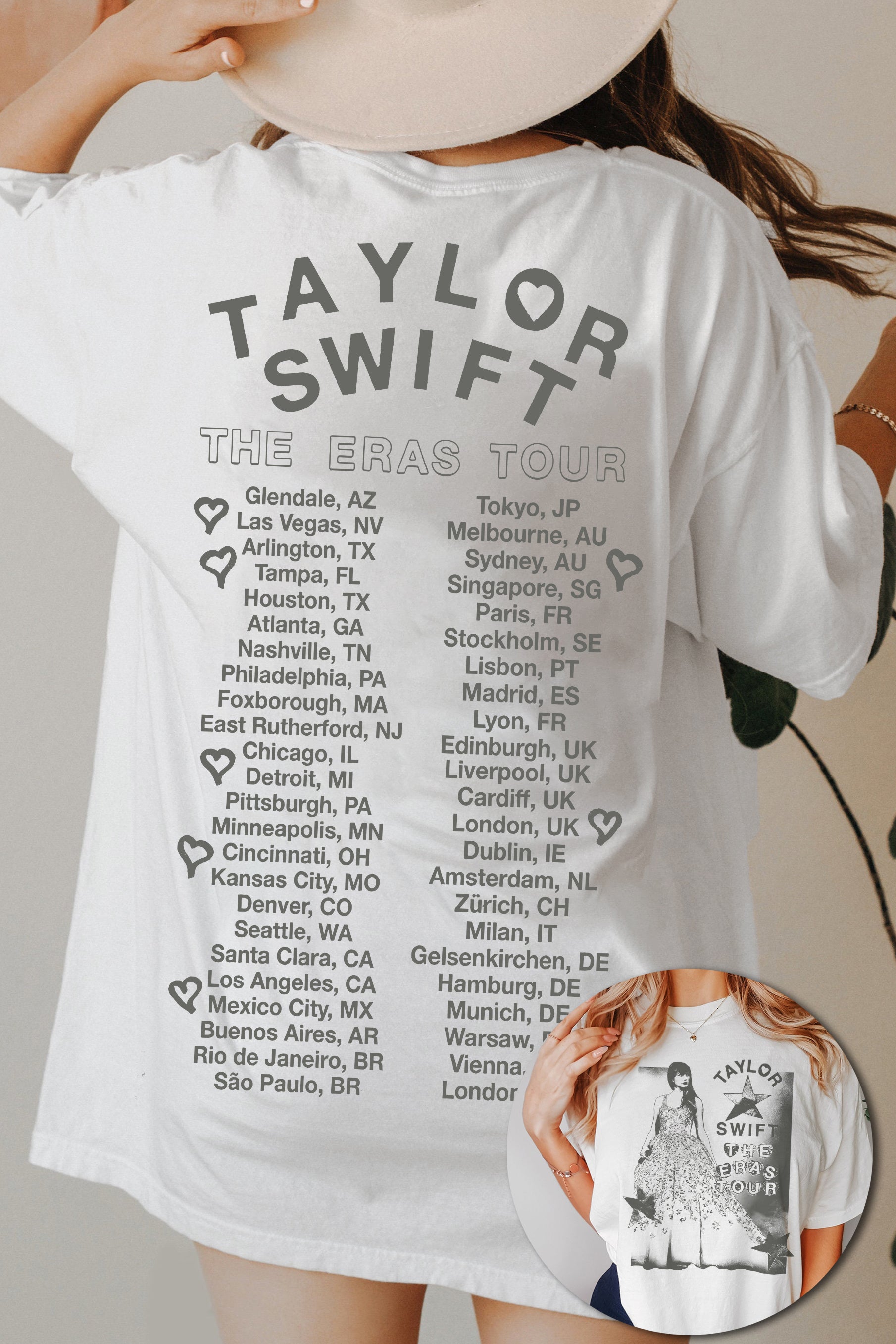 T-Shirt Taylor Eras Merch, Shirt Taylor Eras Tour For Women