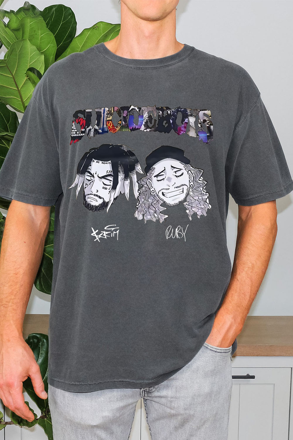 T-Shirt Suicideboys Cartoon Merch, Shirt Suicideboys Cartoon Casual Men'S