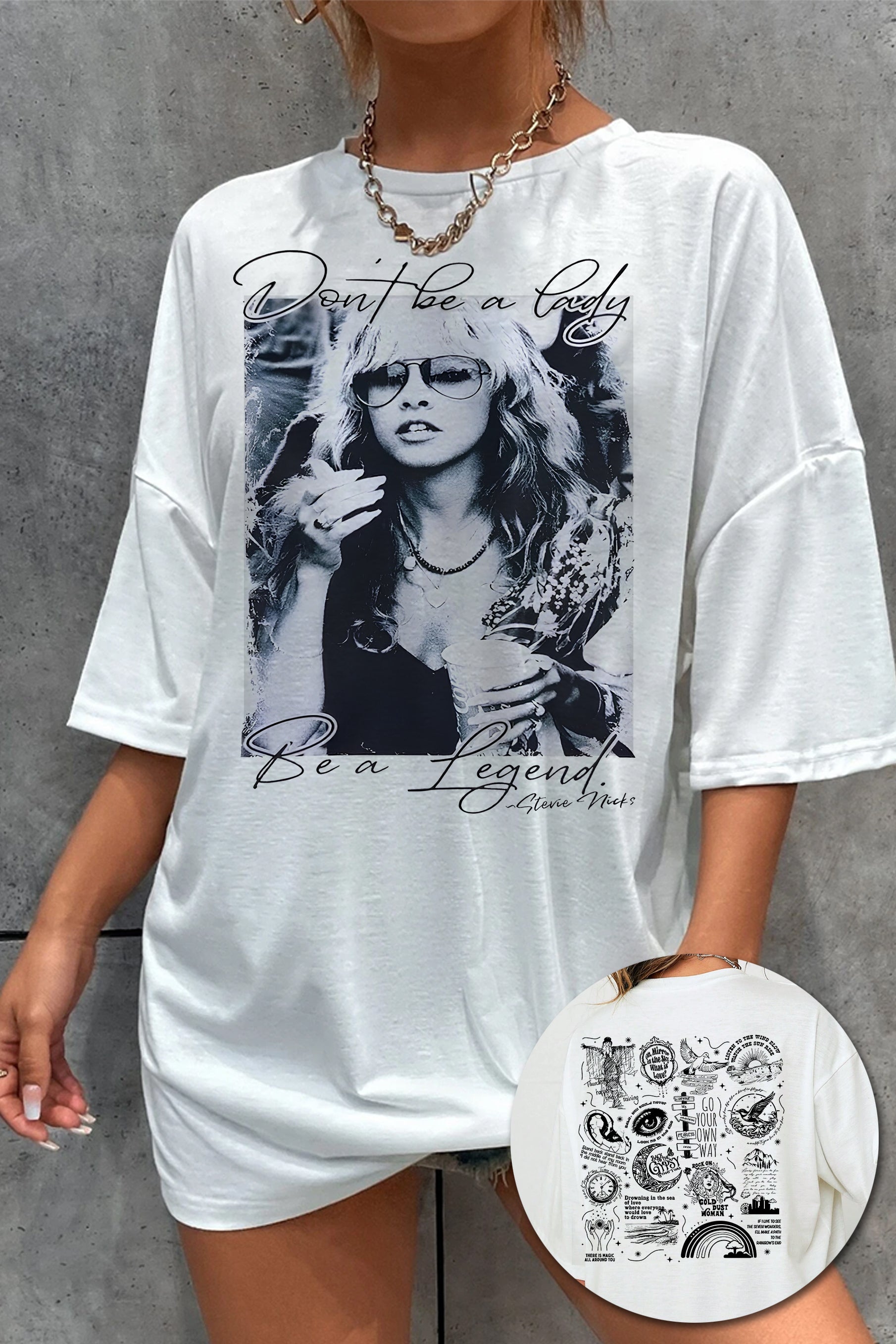 New T-Shirt Stevie Nicks Merch, Shirt Stevie Nicks Legend For Women