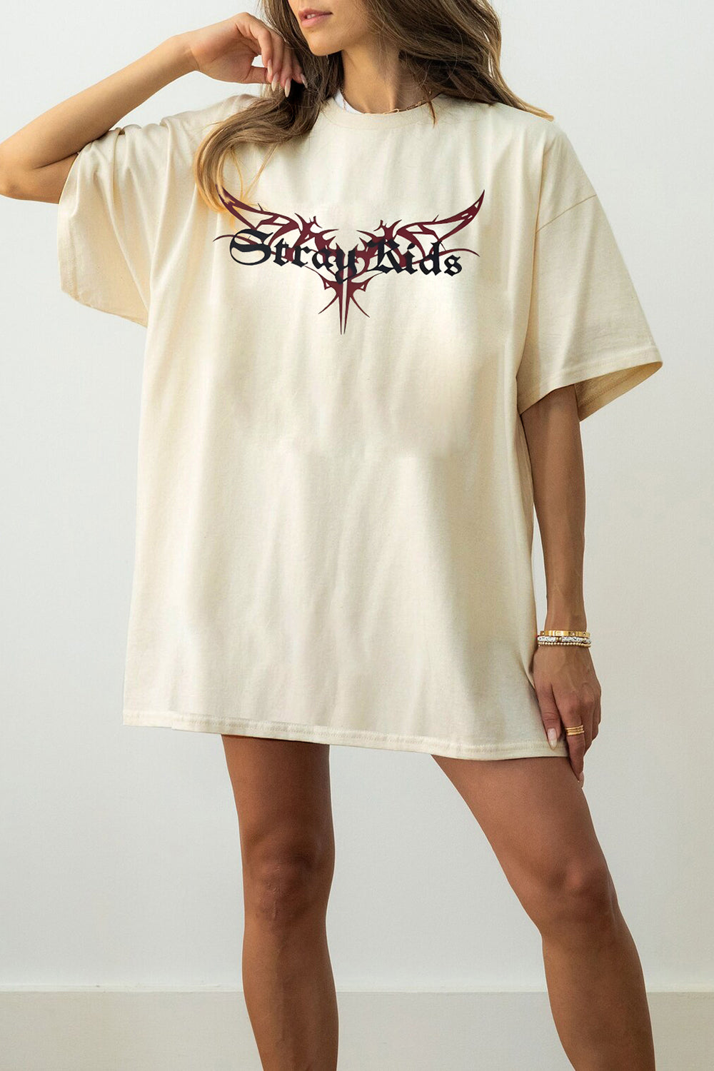 T-Shirt Stray Kids Merch, Shirt Stray Kids World Tour For Women