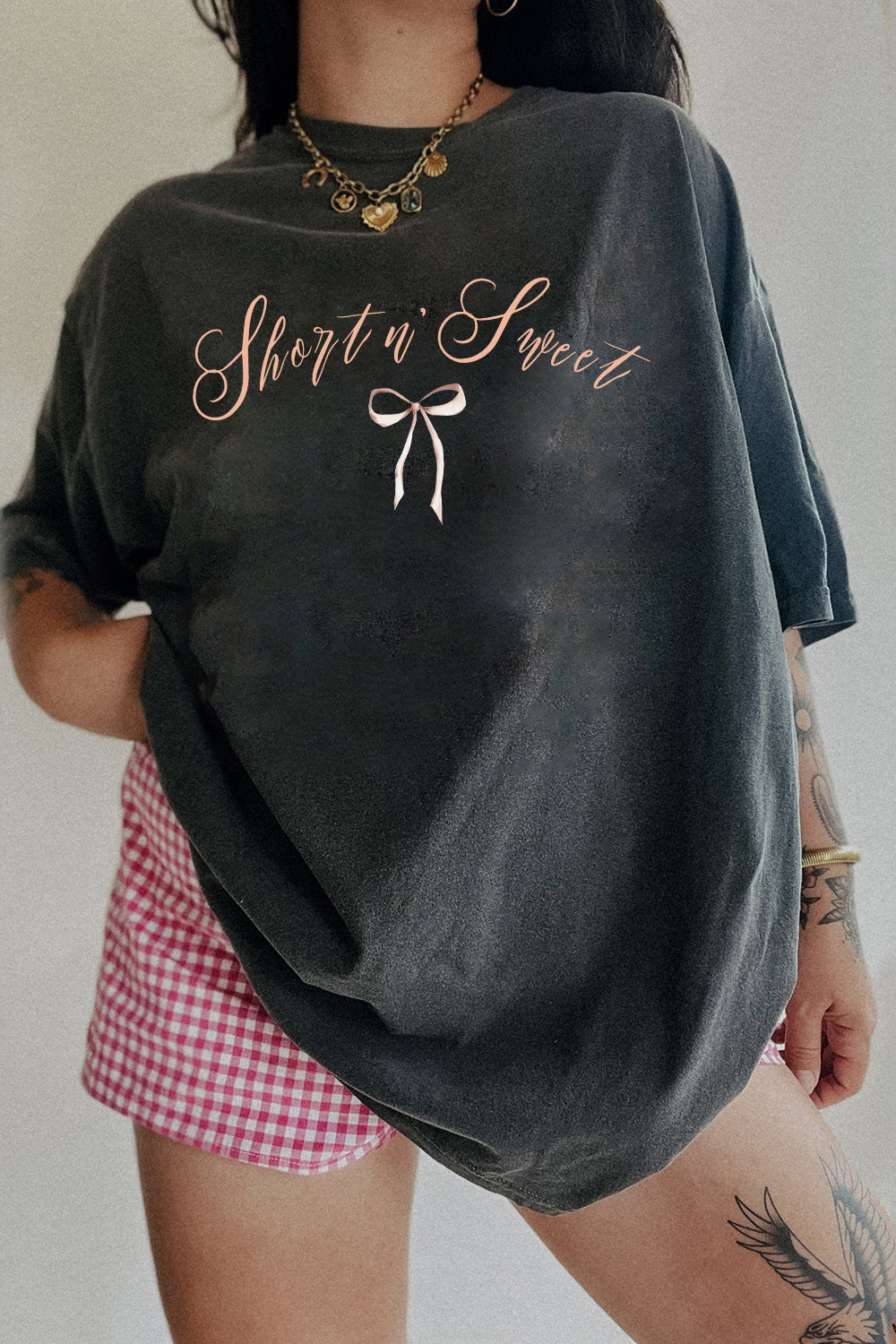 New T-Shirt Short N’ Merch, Shirt Short N’ Sweet Retro Sabrina Carpenter For Women