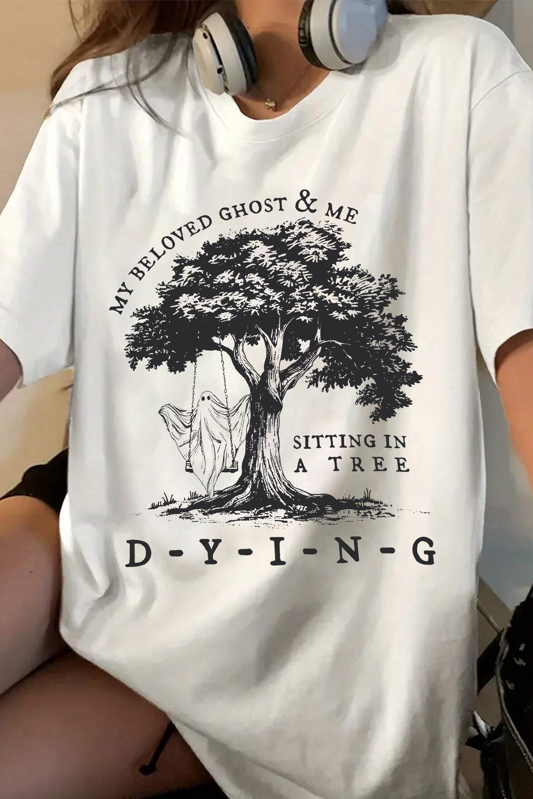 New T-Shirt Sitting In Merch, Shirt Sitting In A Tede Dying Tayler For Women