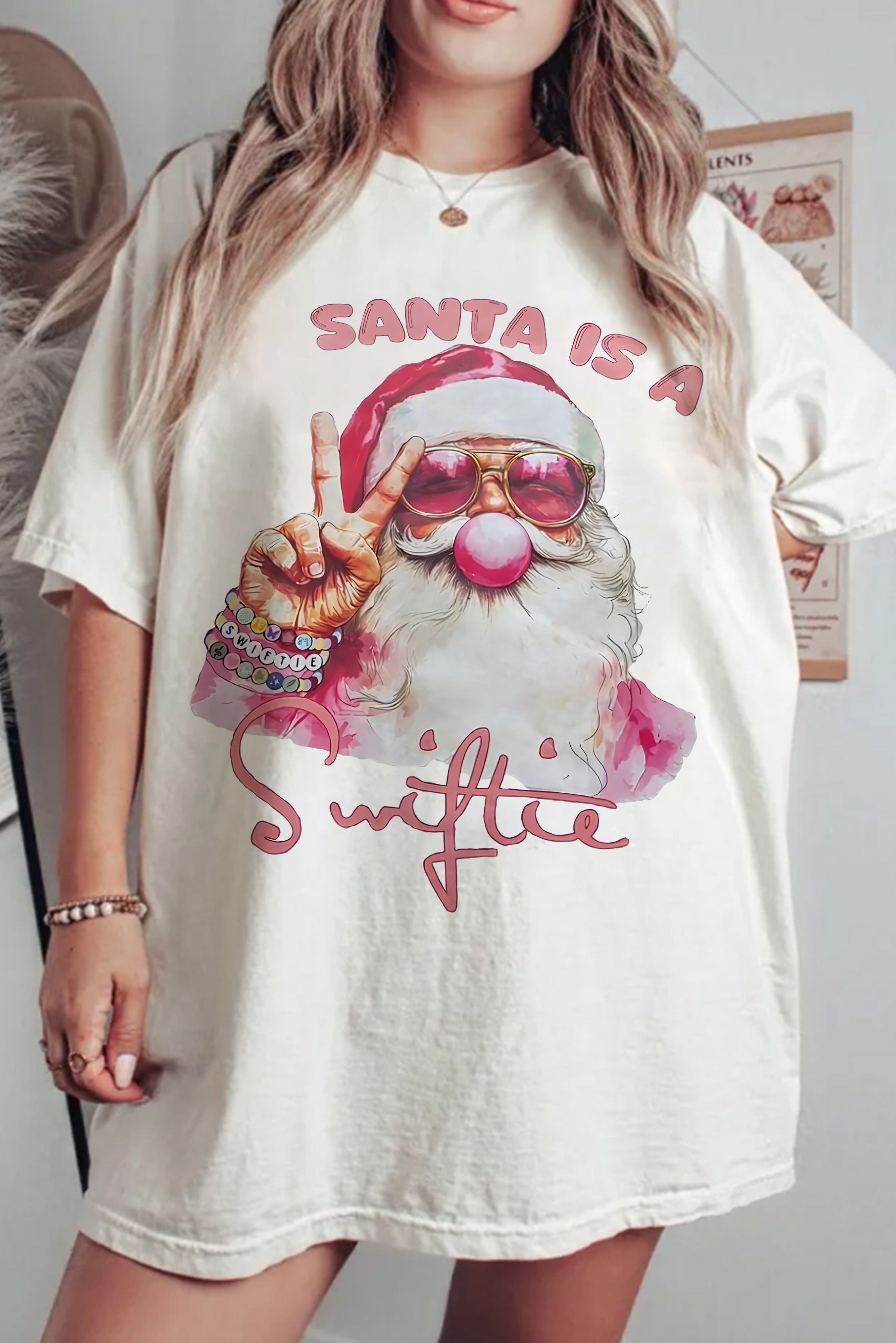 New T-Shirt Sante Is Merch, Shirt Sante Is A Swiftie For Women
