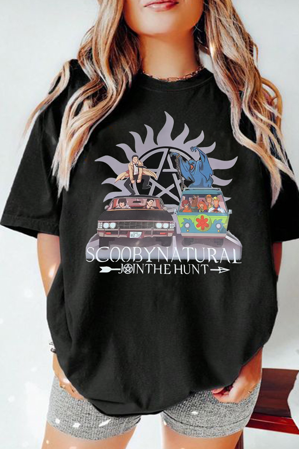 New T-Shirt Scoobynatural Print Merch, Shirt Scoobynatural Print Short-Sleeved
