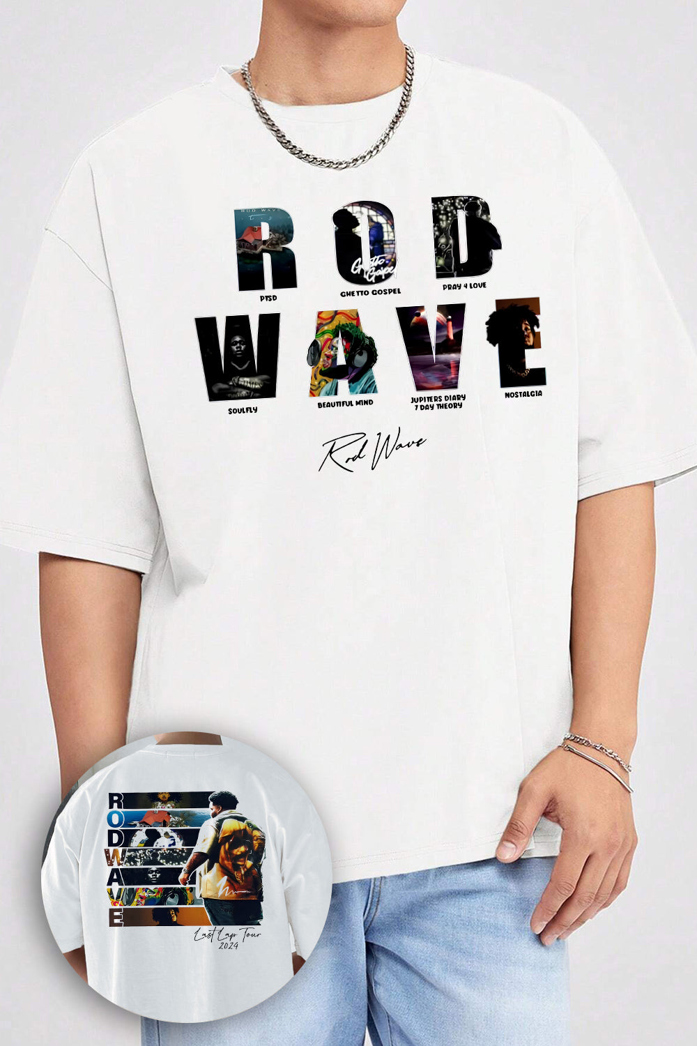 T-Shirt Rod Wave Merch, Shirt Rod Wave Album For Men