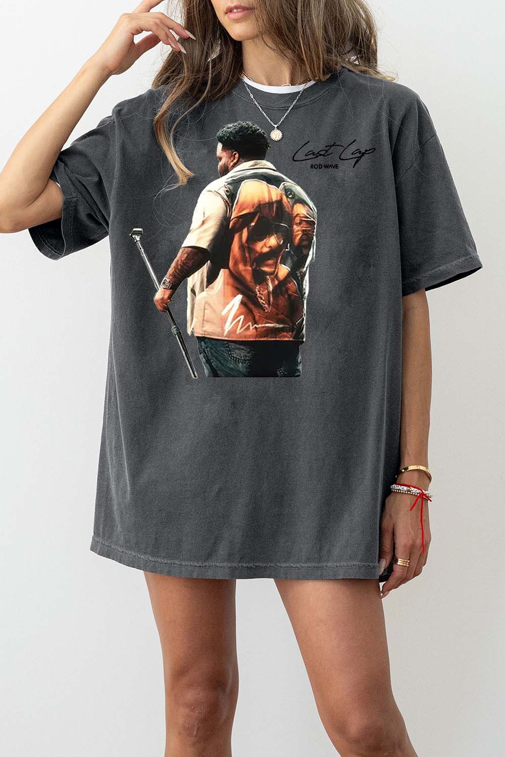 New T-Shirt Rod Wave Merch, Shirt Rod Wave Last Lap Tour Music For Women