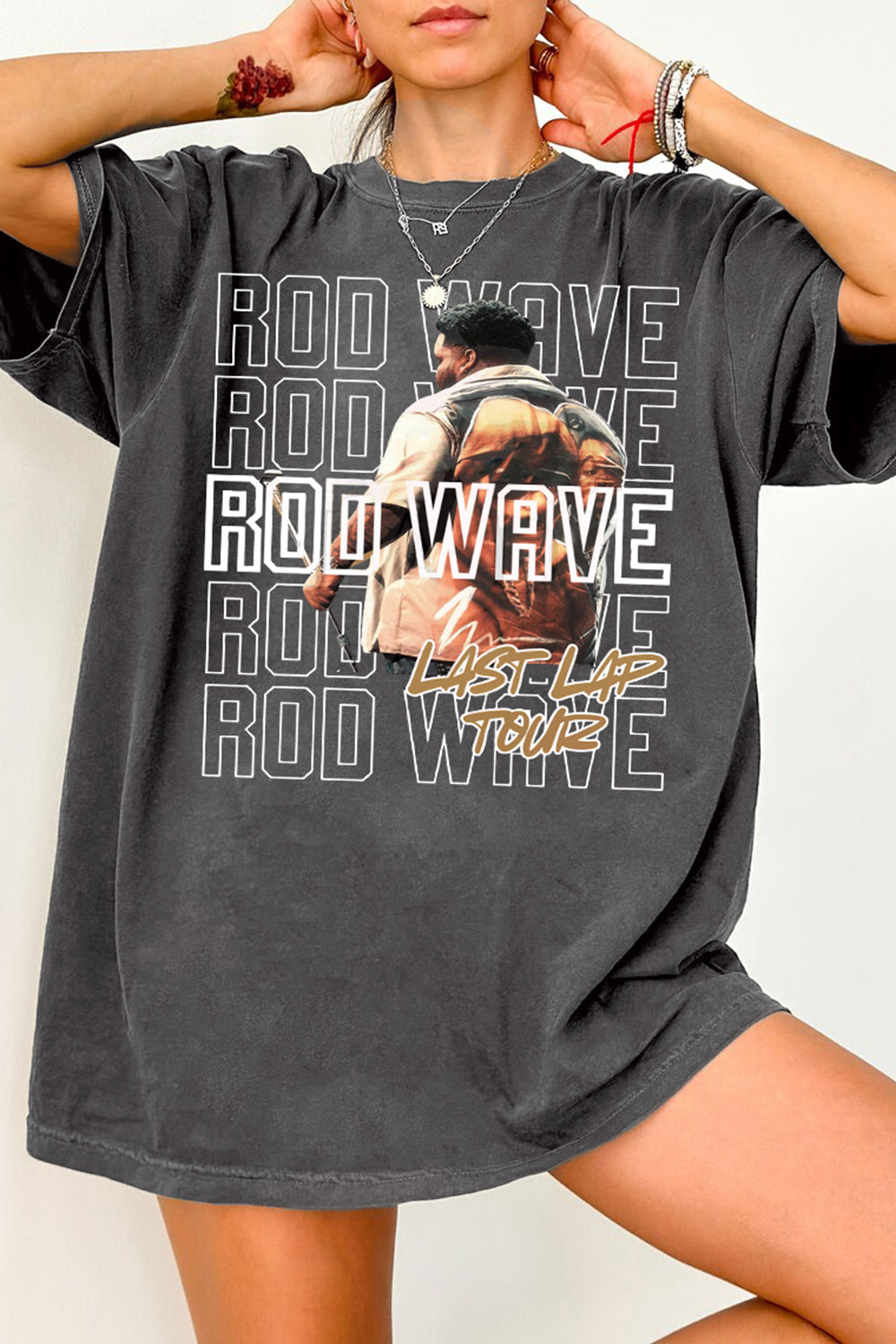 New T-Shirt Rod Wave Merch, Shirt Rod Wave Last Lap Concert For Women