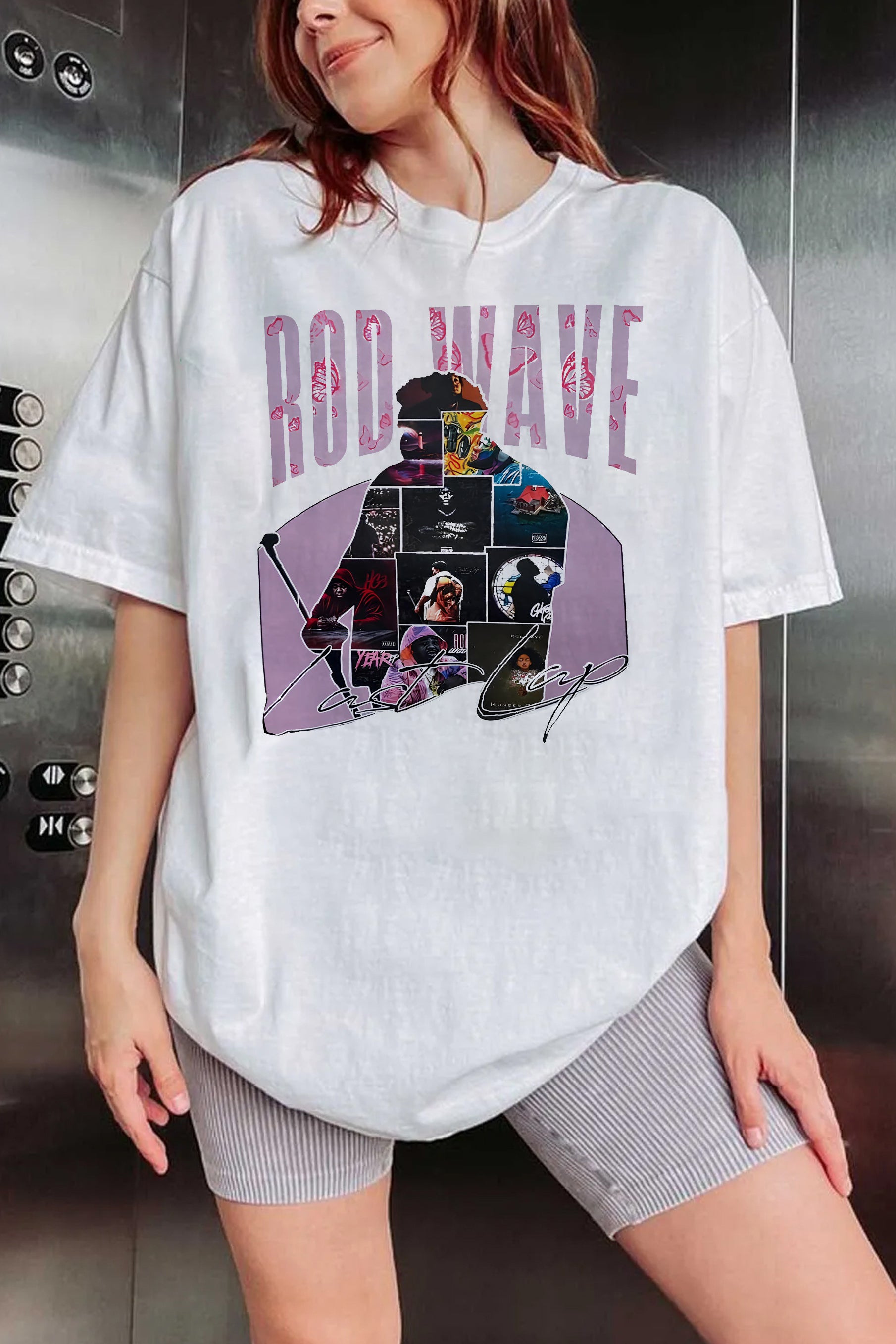 New T-Shirt Rod Wave Merch, Shirt Rod Wave Last Lap World Tour For Women