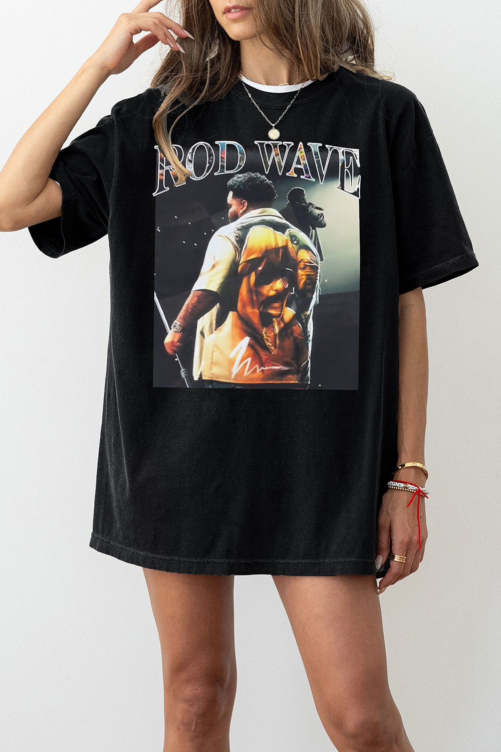 New T-Shirt Rod Wave Merch, Shirt Rod Wave Tour Graphic For Women