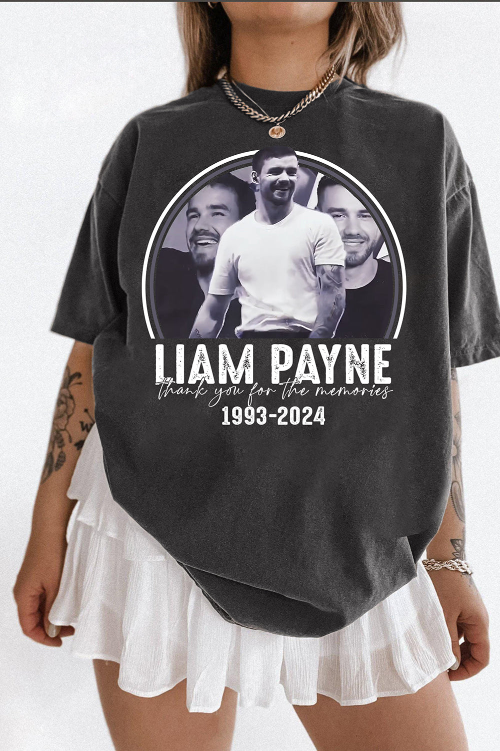 New T-Shirt Rip Liam Merch, Shirt Rip Liam Payne Graphic For Women
