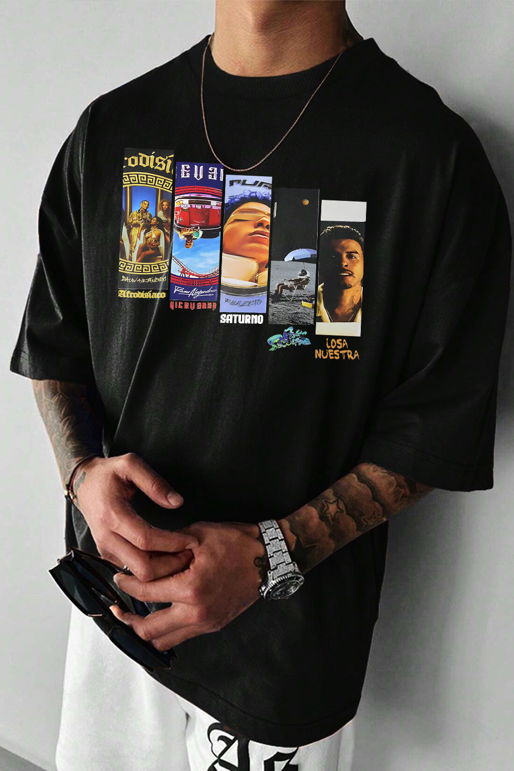 T-Shirt Rauw Alejandro Merch, Shirt Rauw Alejandro Album For Men