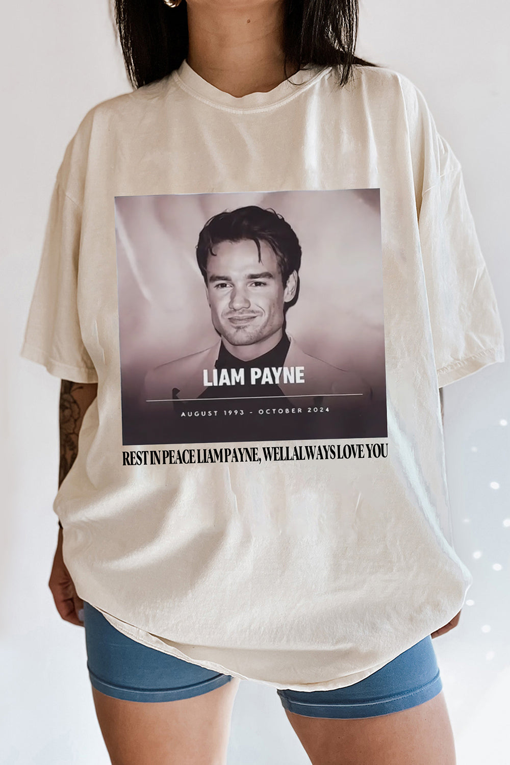 New T-Shirt Rip Liam Merch, Shirt Rip Liam Payne We Always Love You Graphic For Women
