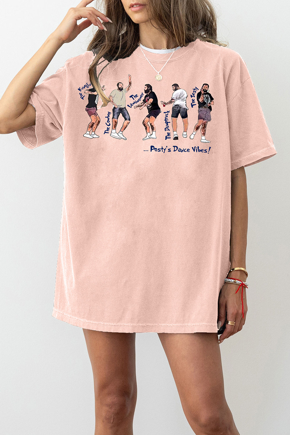 T-Shirt Retro Post Merch, Shirt Retro Post Malone Dancing For Women
