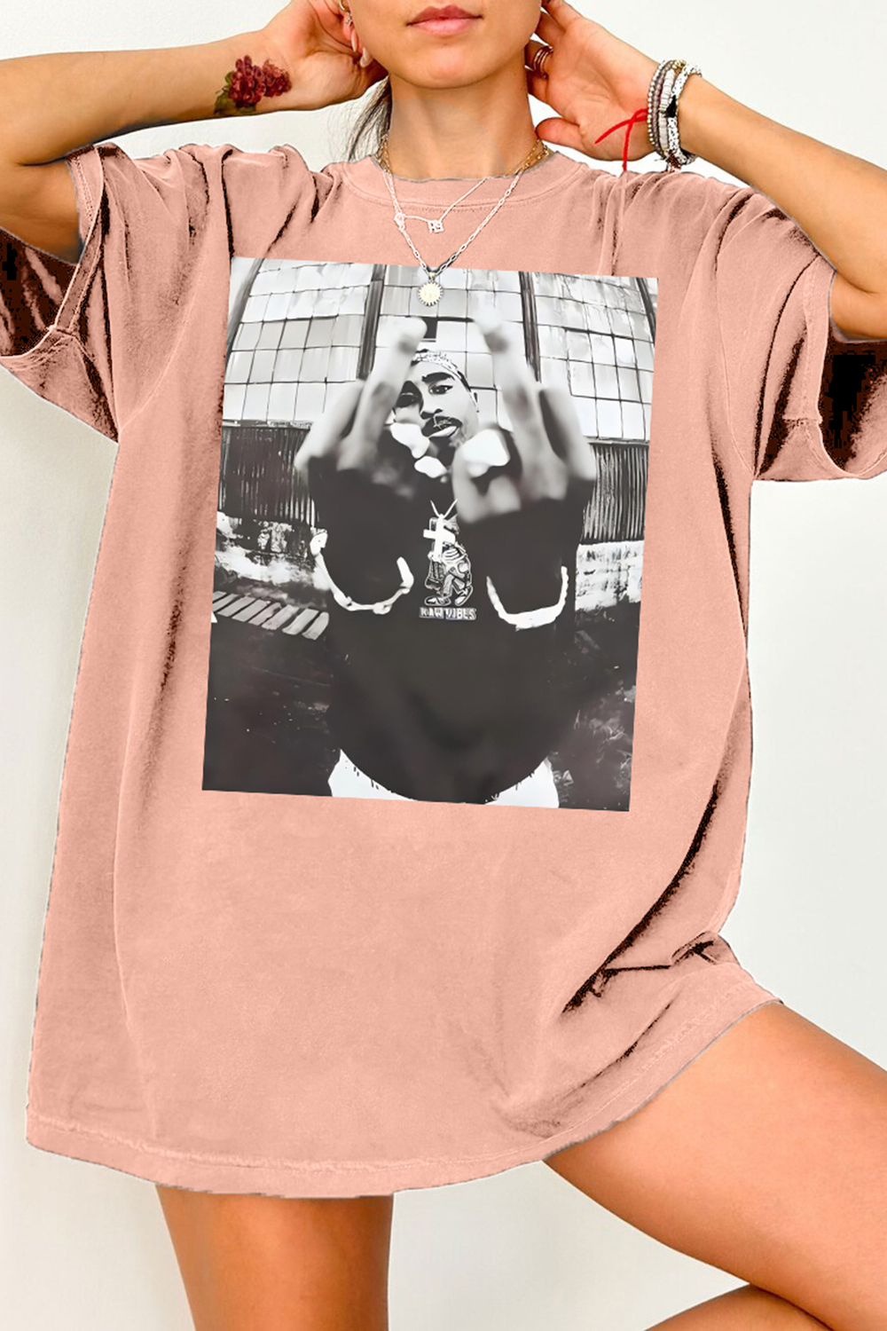 New T-Shirt Retro Tupac Merch, Shirt Retro Tupac Graphic For Women