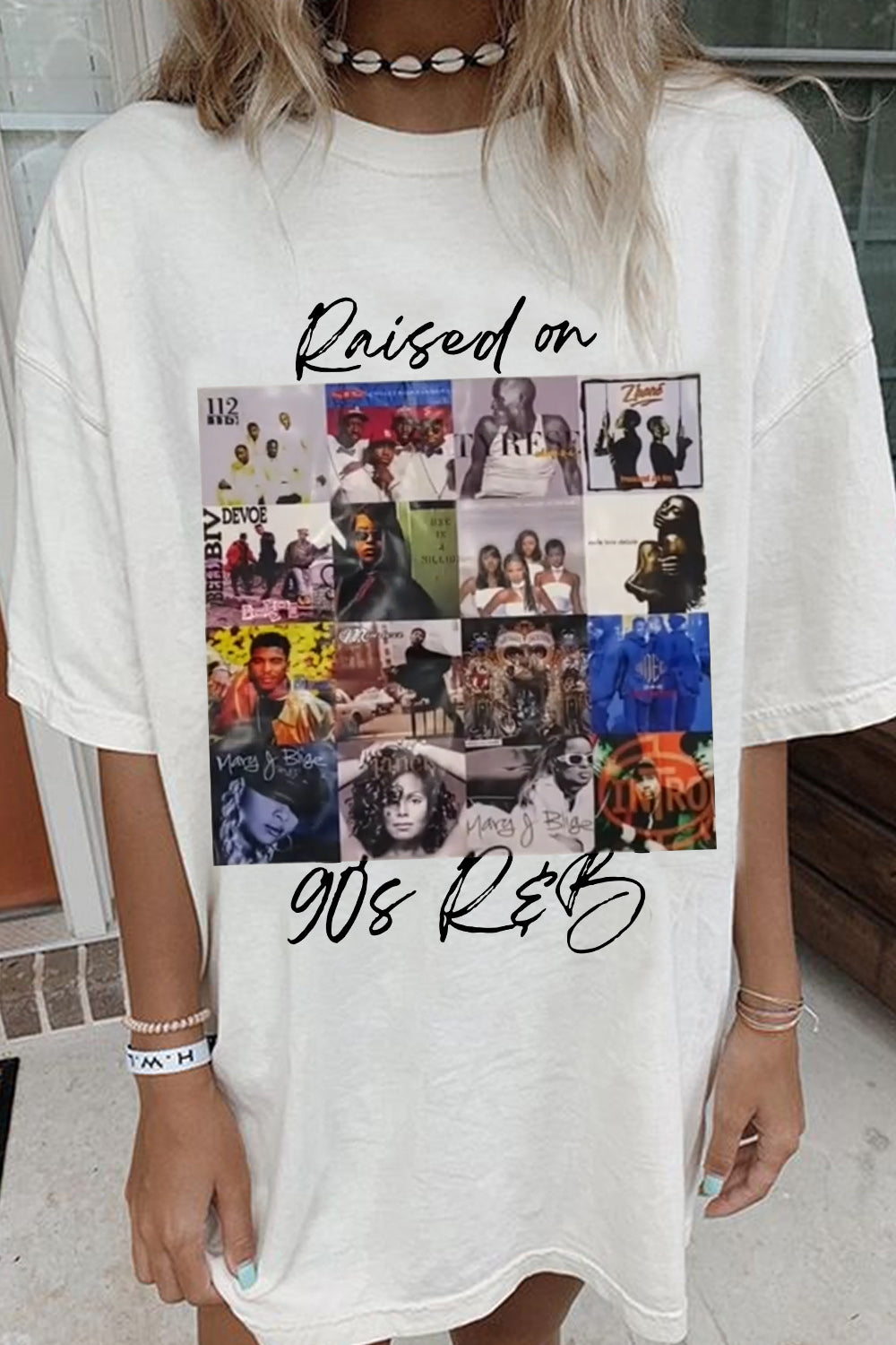 T-Shirt Raised On Merch, Shirt Raised On 90S R&B Albums For Women