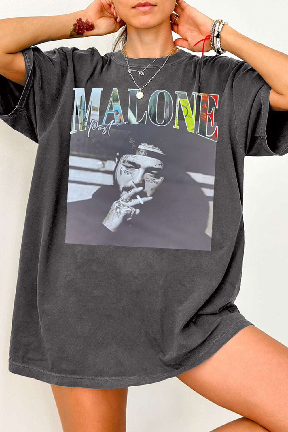 New T-Shirt Post Malone Merch, Shirt Post Malone Merch Albums For Women