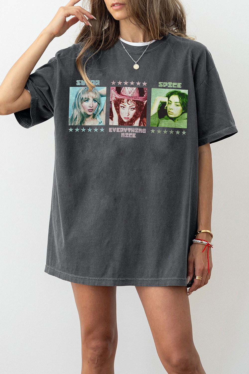 New T-Shirt Powerpop Girls Merch, Shirt Powerpop Girls Charli Xcx Chappell Roan Sabrina Carpenter For Women