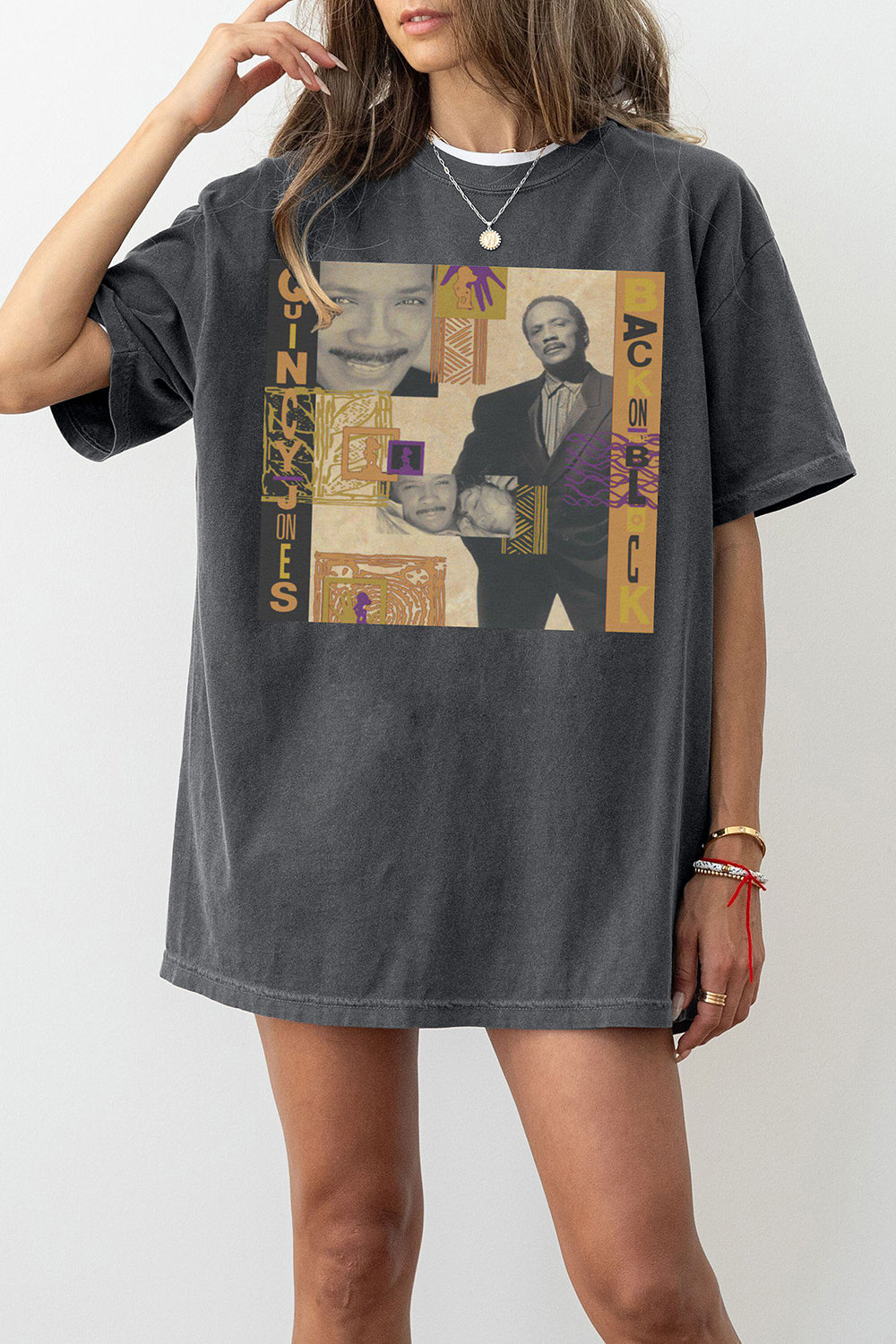 New T-Shirt Quincy Jones Merch, Shirt Quincy Jones Back On The Block Rip For Women