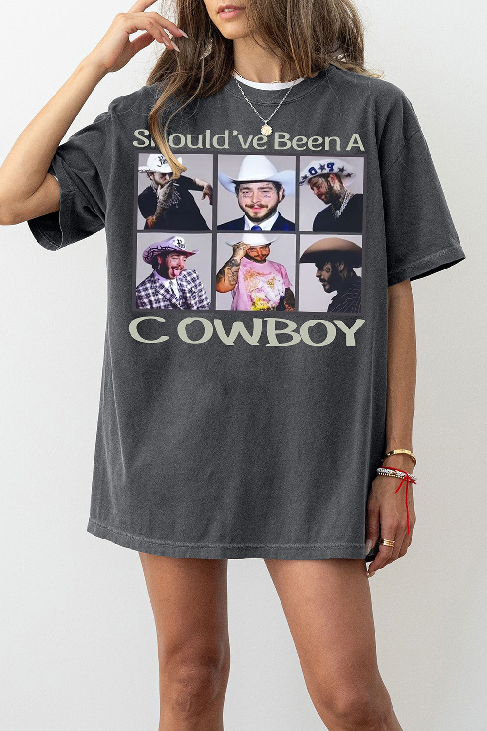 T-Shirt Post Malone Merch, Shirt Post Malone Is A Genuine Cowboy For Women