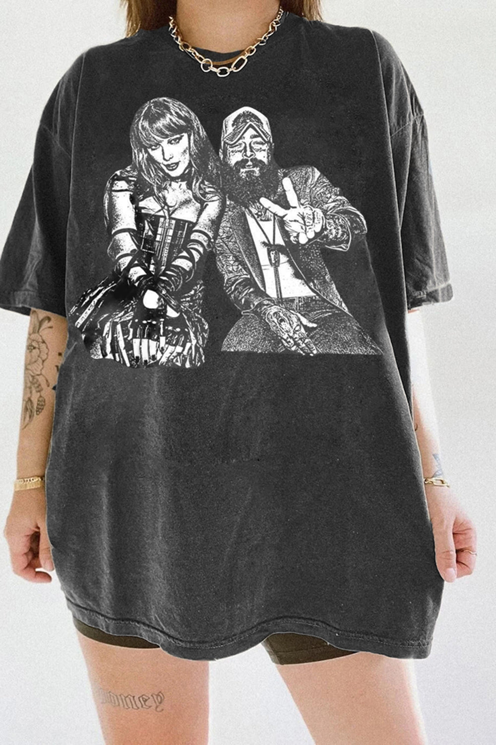 New T-Shirt Post Malone Merch, Shirt Post Malone And Taylor Graphic For Women