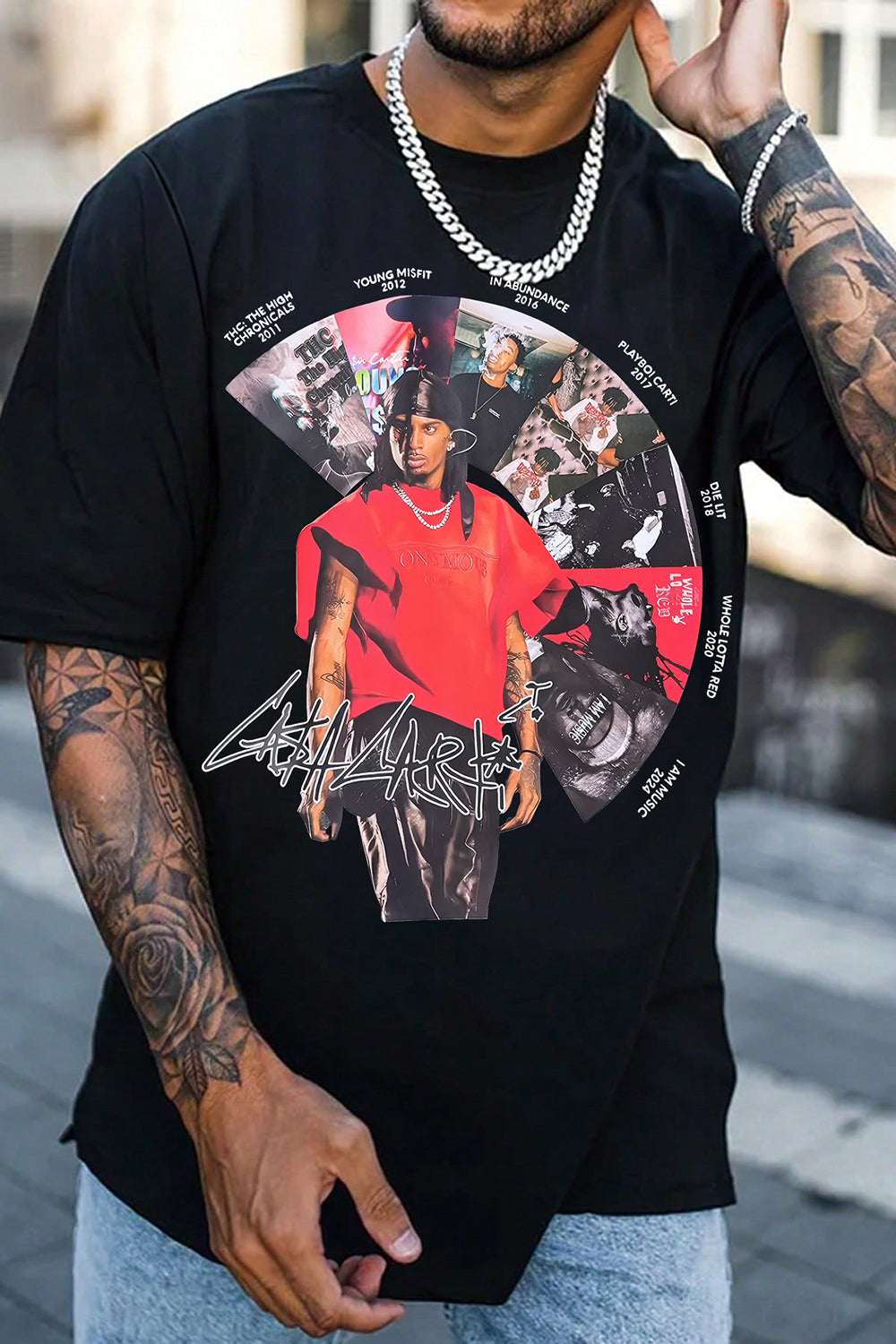 New T-Shirt Playboi Carti Merch, Shirt Playboi Carti Albums Graphic For Men