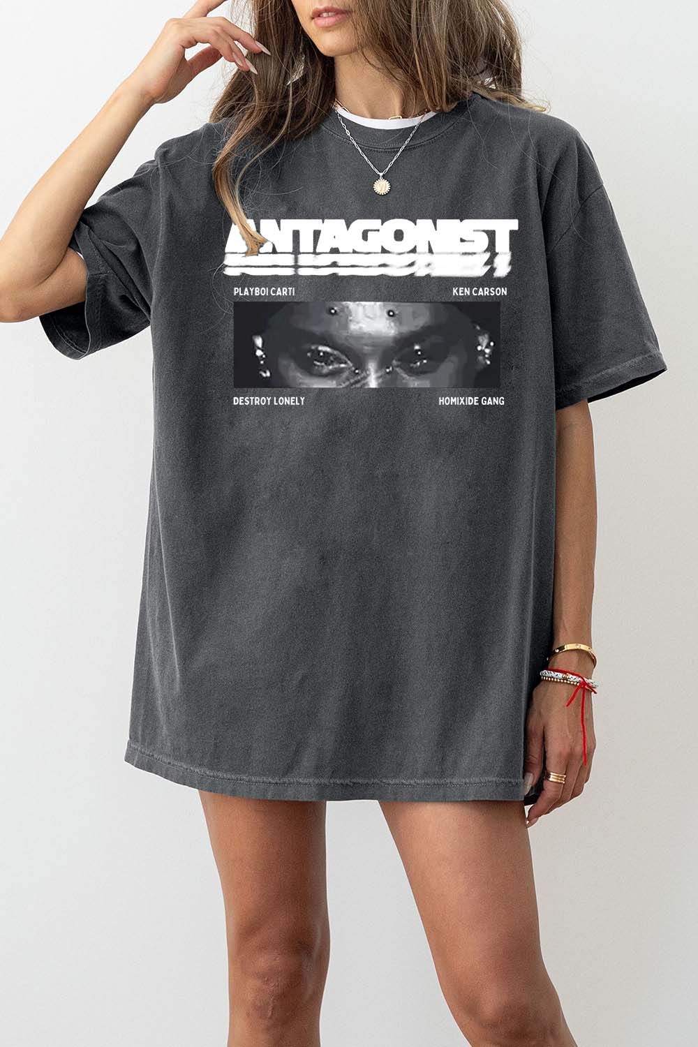 New T-Shirt Playboi Carti Merch, Shirt Playboi Carti Hip Hop Streetwear For Women