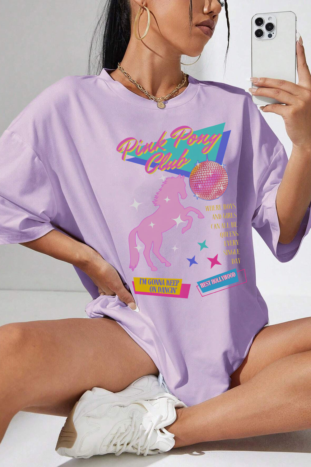New T-Shirt Pink Pony Merch, Shirt Pink Pony Club Chappell For Women