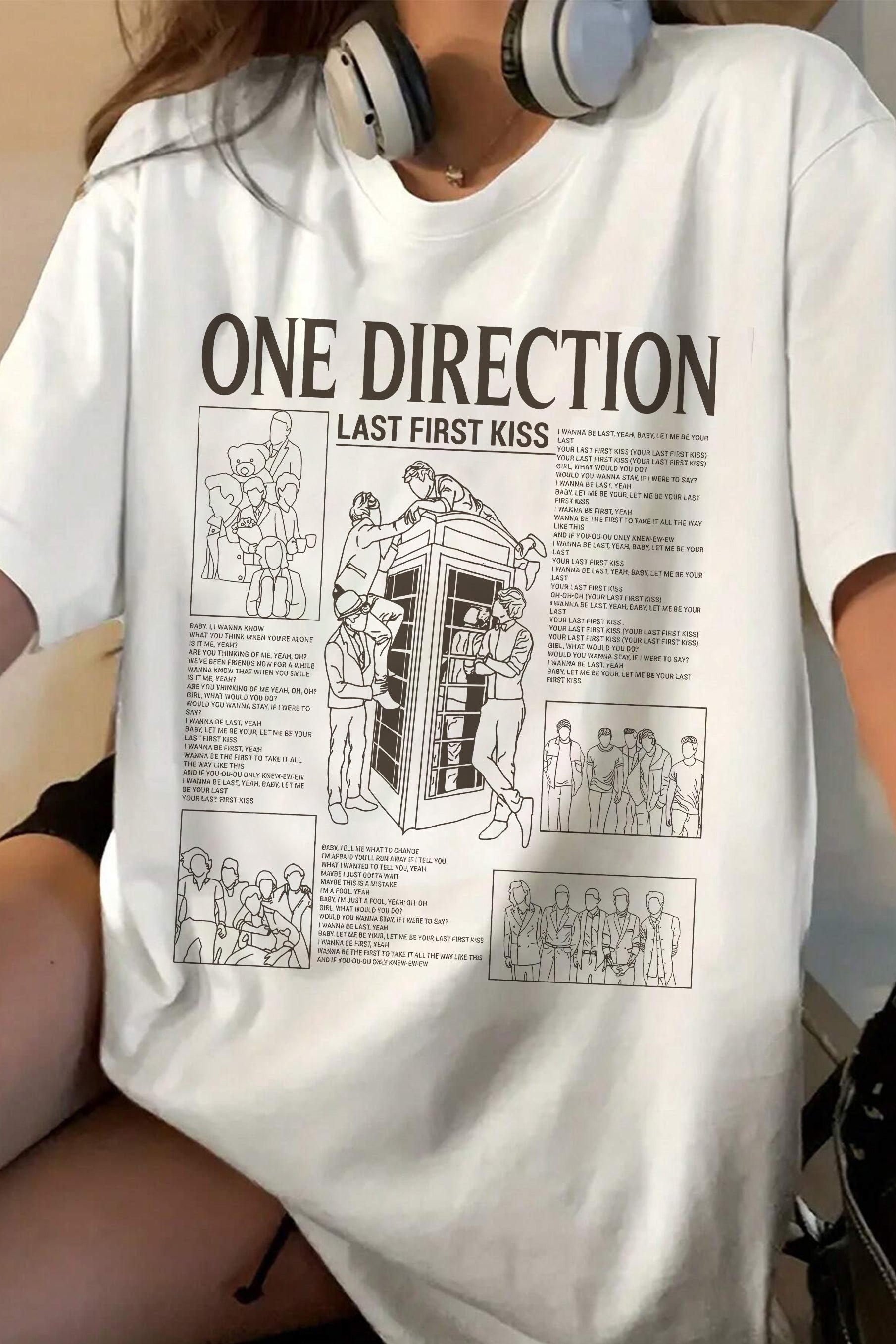 New T-Shirt One Direction Merch, Shirt One Direction For Women