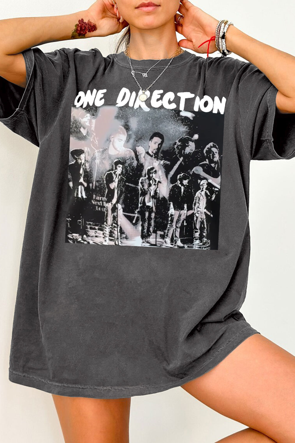 New T-Shirt One Direction Merch, Shirt One Direction Music Concert Rip For Women