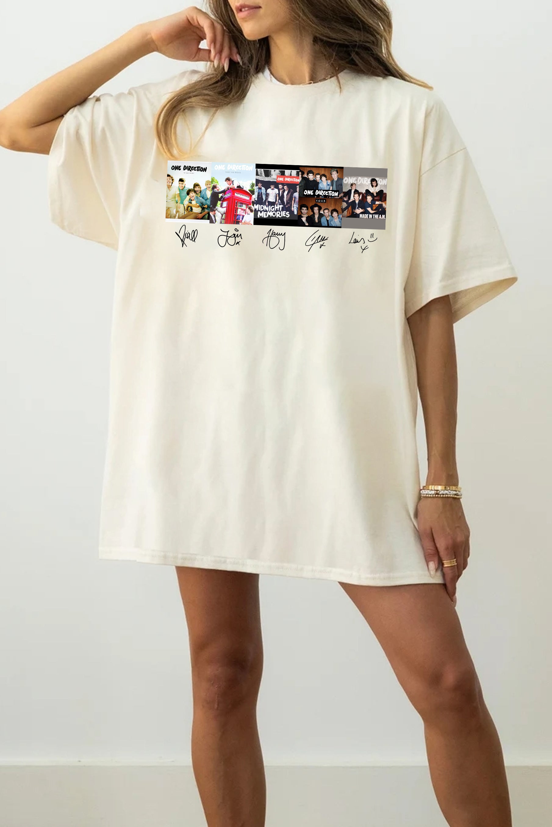 T-Shirt One Direction Merch, Shirt One Direction Album For Women