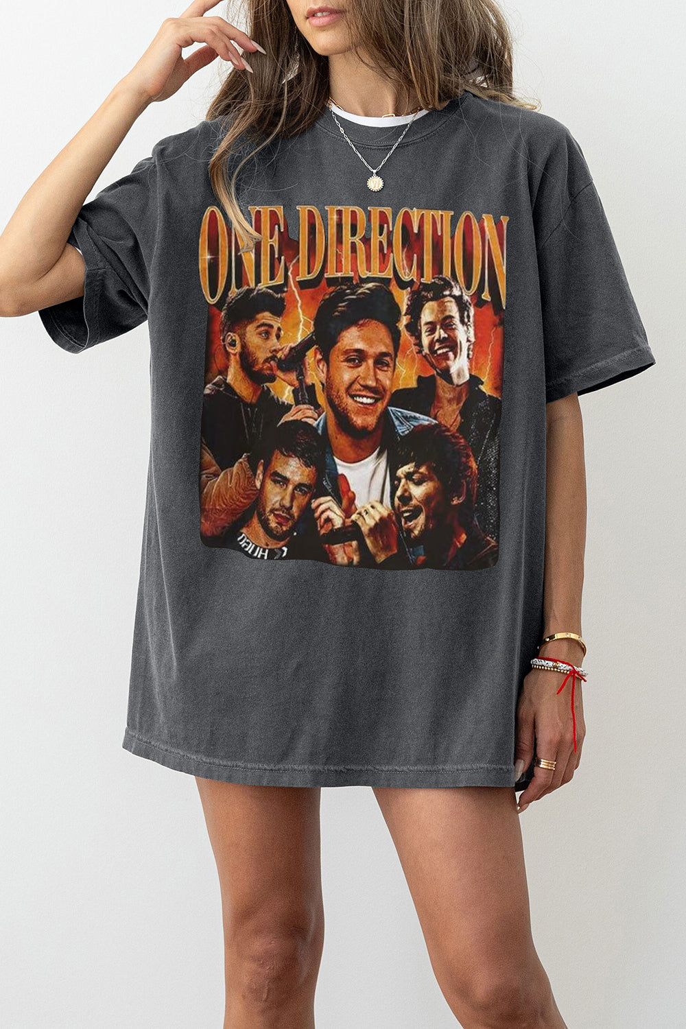 T-Shirt One Direction Merch, Shirt One Direction 1D Band Liam Payne Vintage Graphic For Women