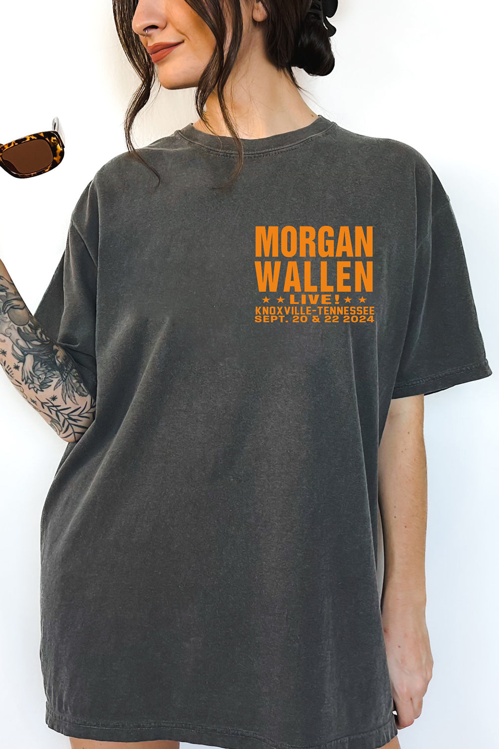 T-Shirt Morgan Wallen Merch, Shirt Morgan Wallen Neyland Knoxville Tennessee For Women