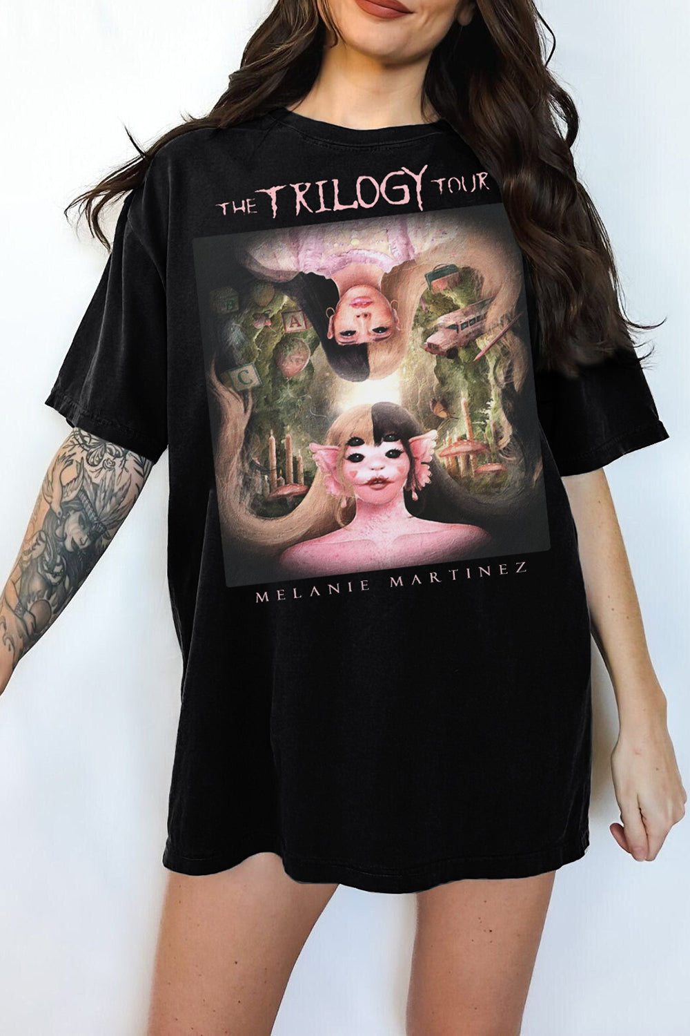 T-Shirt Melanie Martinez Merch, Shirt Melanie Martinez The Trilogy Tour 2024 For Women