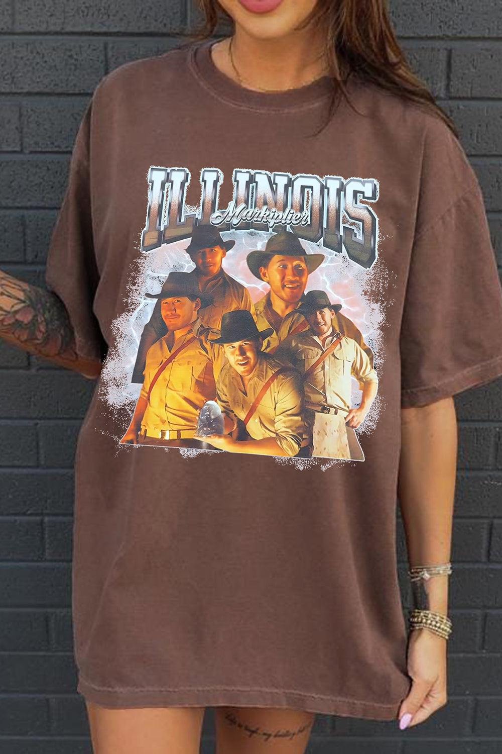 T-Shirt Markiplier Illinois Merch, Shirt Markiplier Illinois Graphic For Women