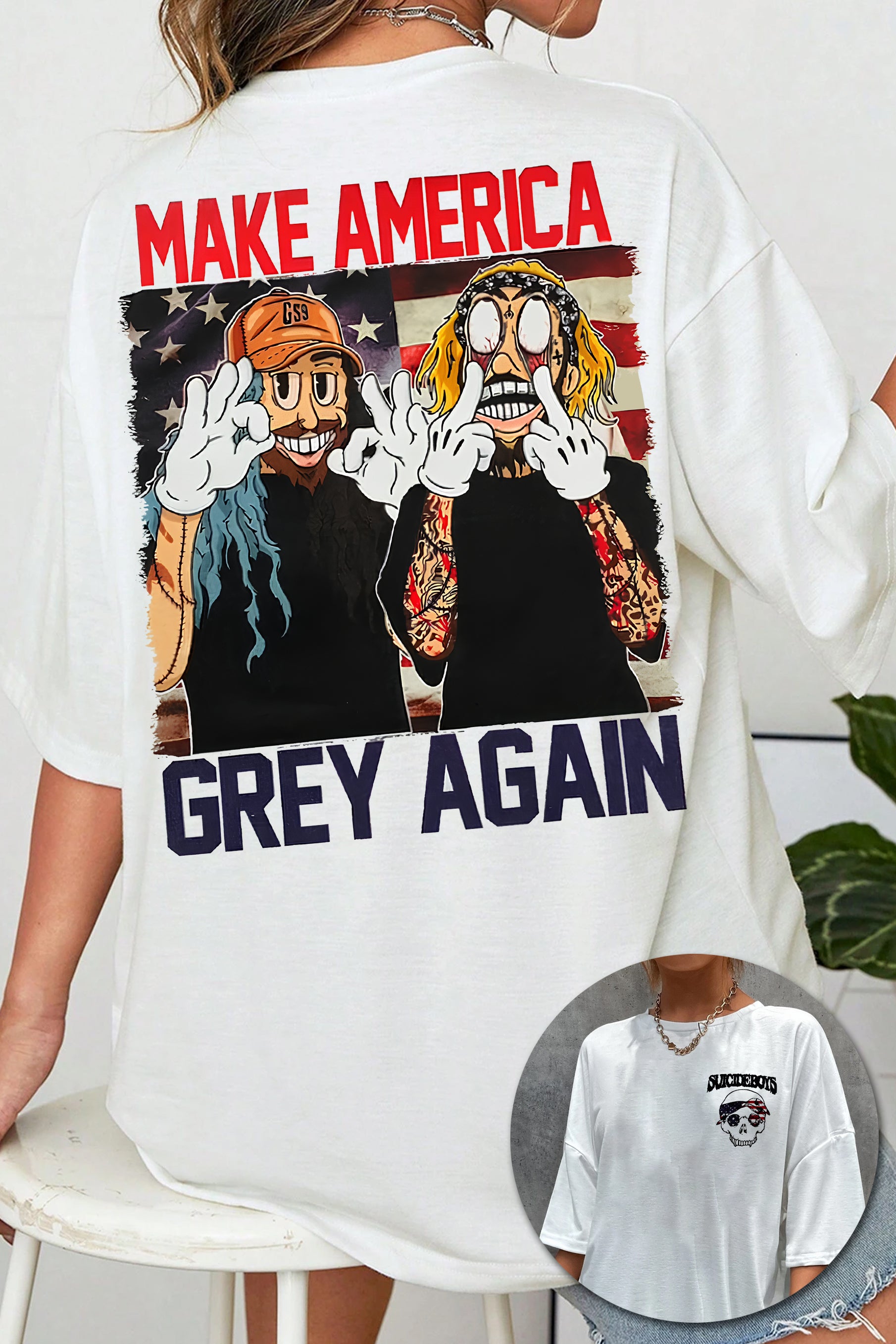 New T-Shirt Make America Merch, Shirt Make America Grey Again For Women