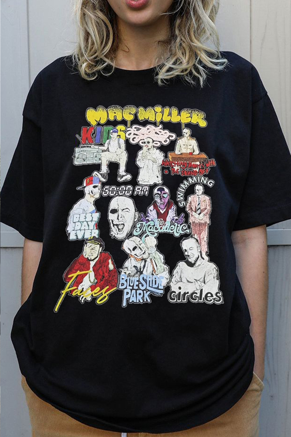 T-Shirt Macmiller Album Merch, Shirt Macmiller Album Short Sleeve