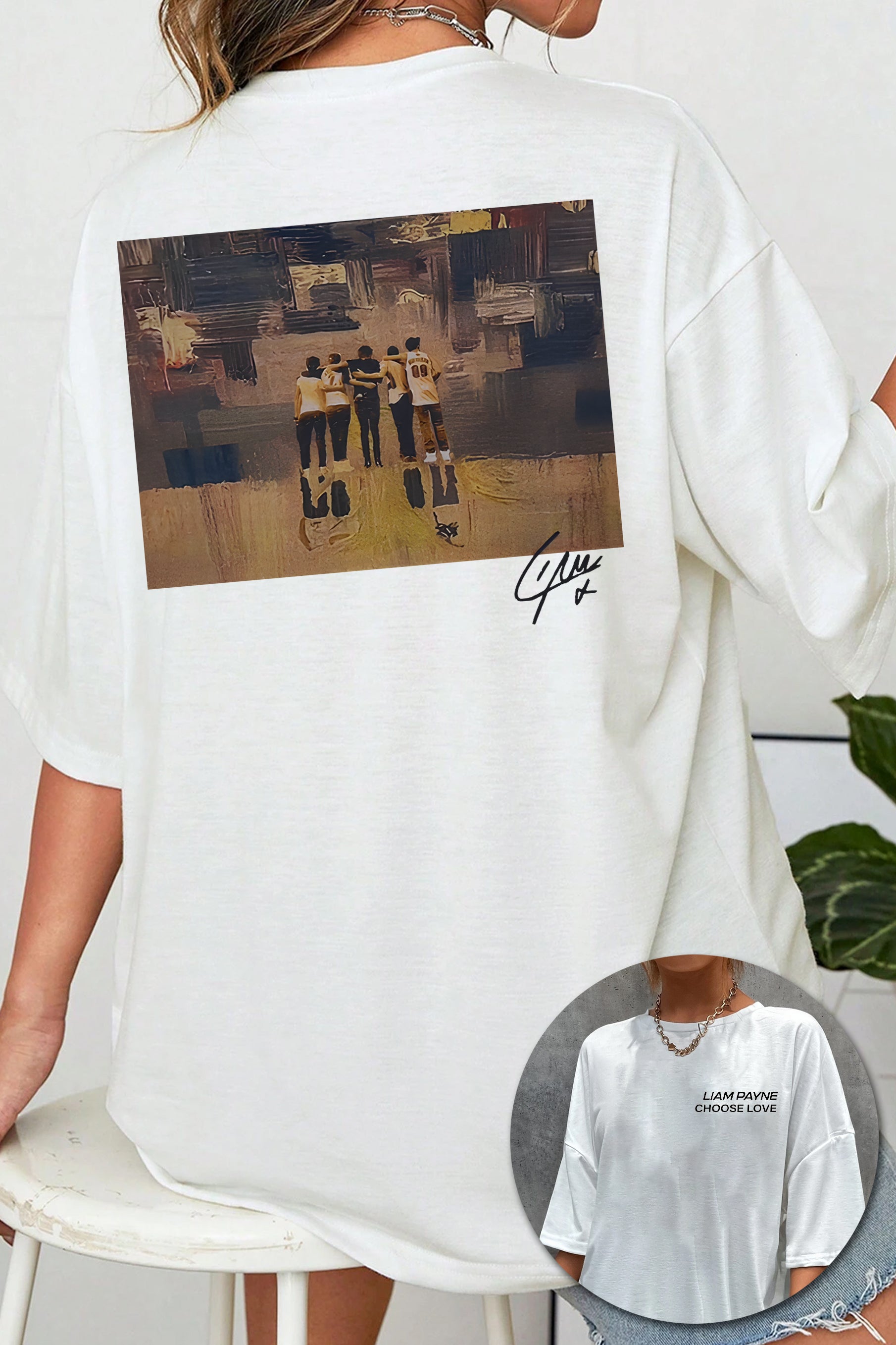 New T-Shirt Liam Payne Merch, Shirt Liam Payne Choose Love For Women