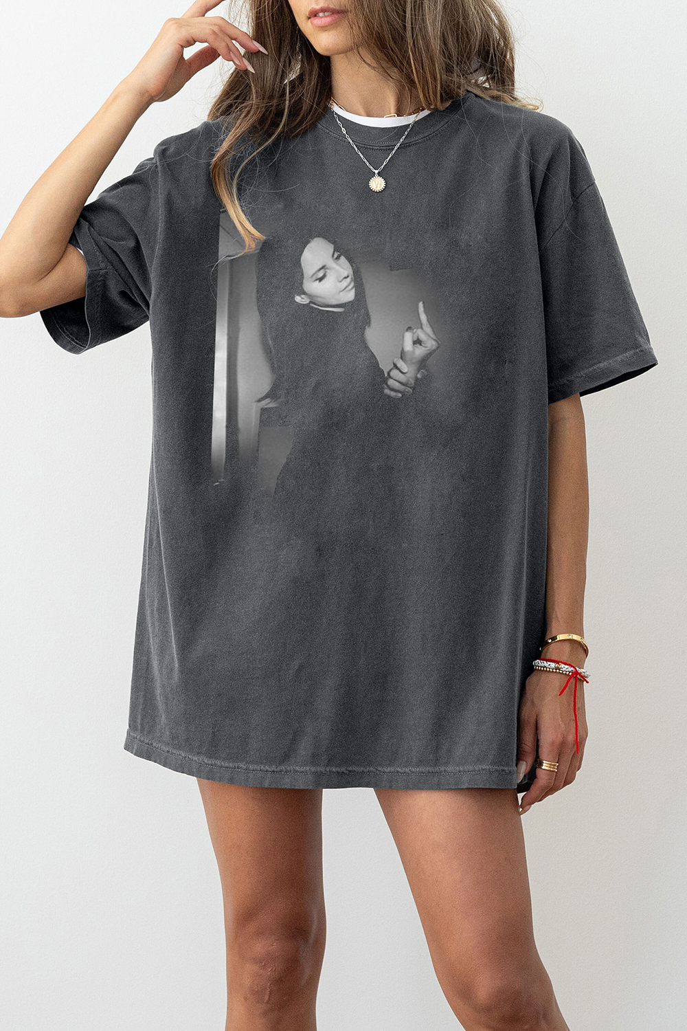 New T-Shirt Lana Del Merch, Shirt Lana Del Lay Middle Finger For Women