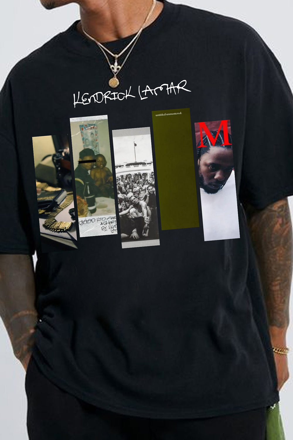 New T-Shirt Kendrick Lamar Merch, Shirt Kendrick Lamar Discography Classic For Men