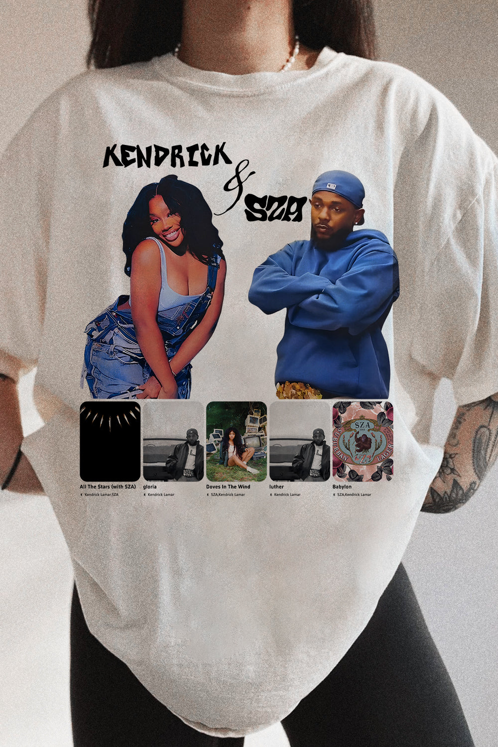 T-Shirt Kendric&Sza Album Merch, Shirt Kendric&Sza Album For Women