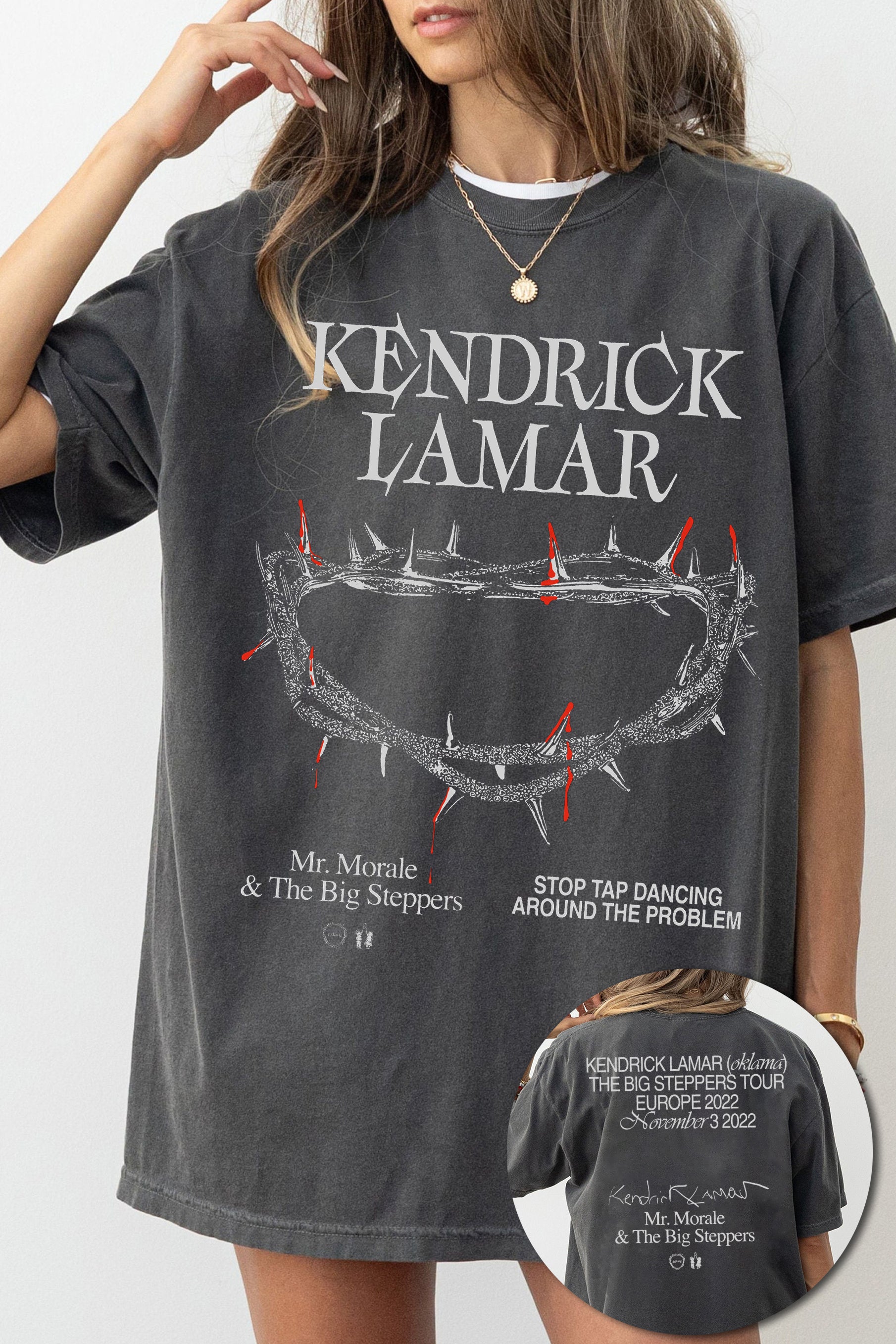 T-Shirt Kendrick Lamar Merch, Shirt Kendrick Lamar Hiphop For Women