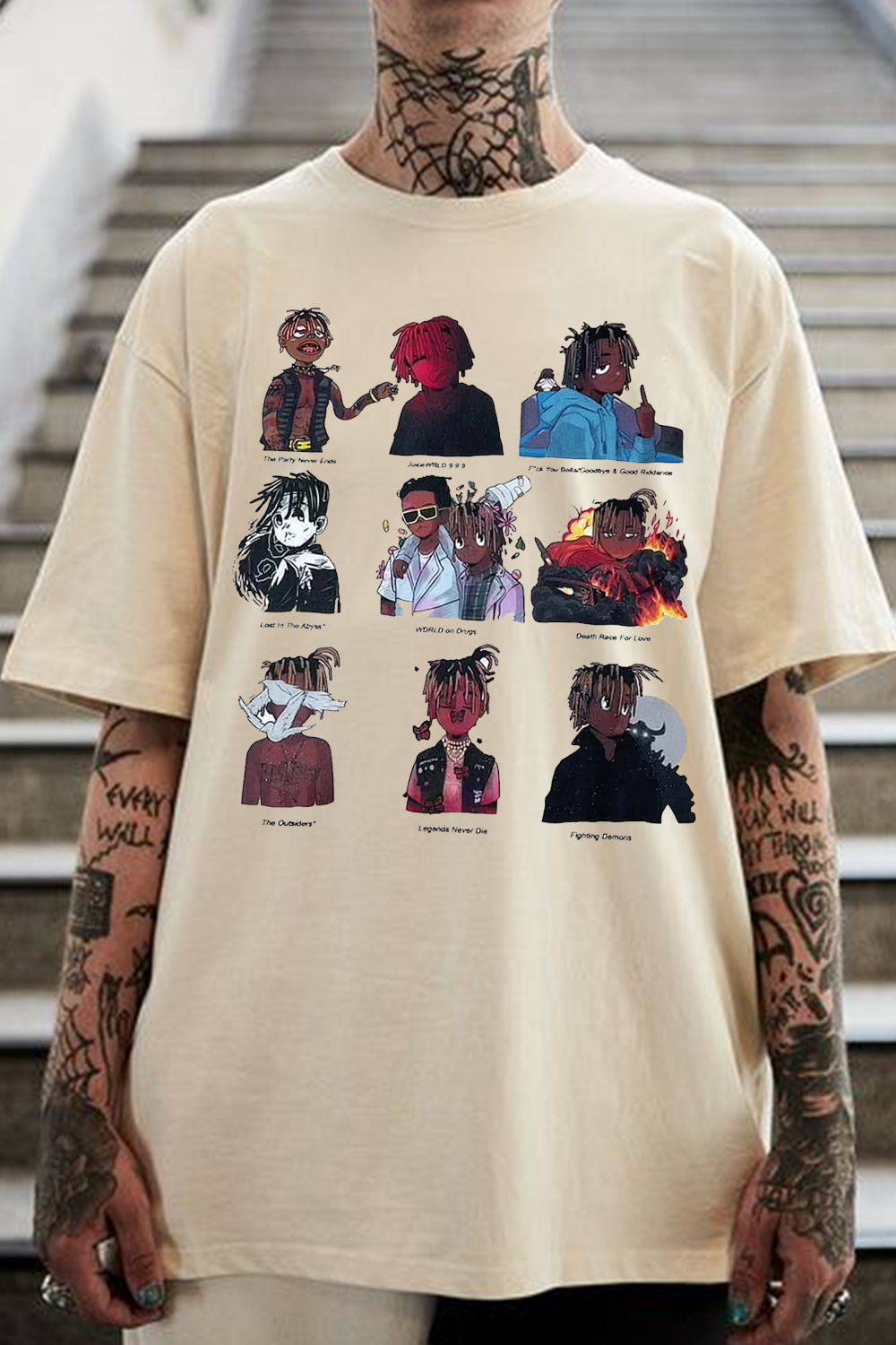 T-Shirt Juice World Merch, Shirt Juice World Fans Short Sleeve