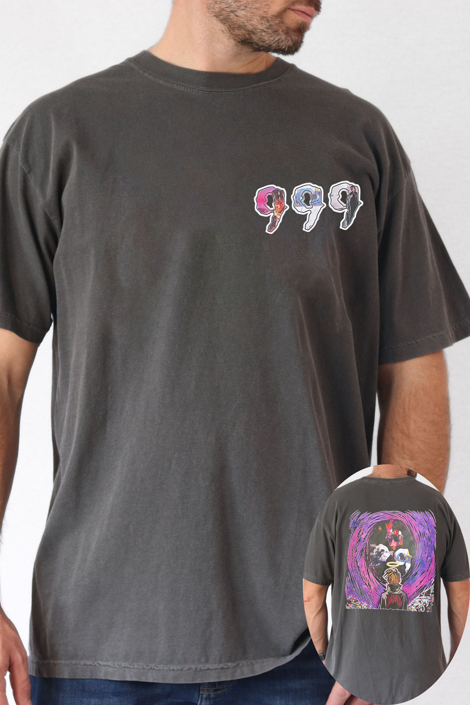 New T-Shirt Juiceworld999 Cartoon Merch, Shirt Juiceworld999 Cartoon Men’S Short-Sleeved