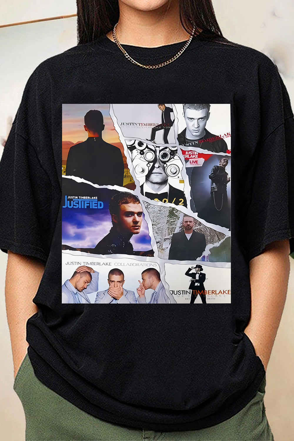 T-Shirt Justin Timberlake Merch, Shirt Justin Timberlake Lake Graphic For Women