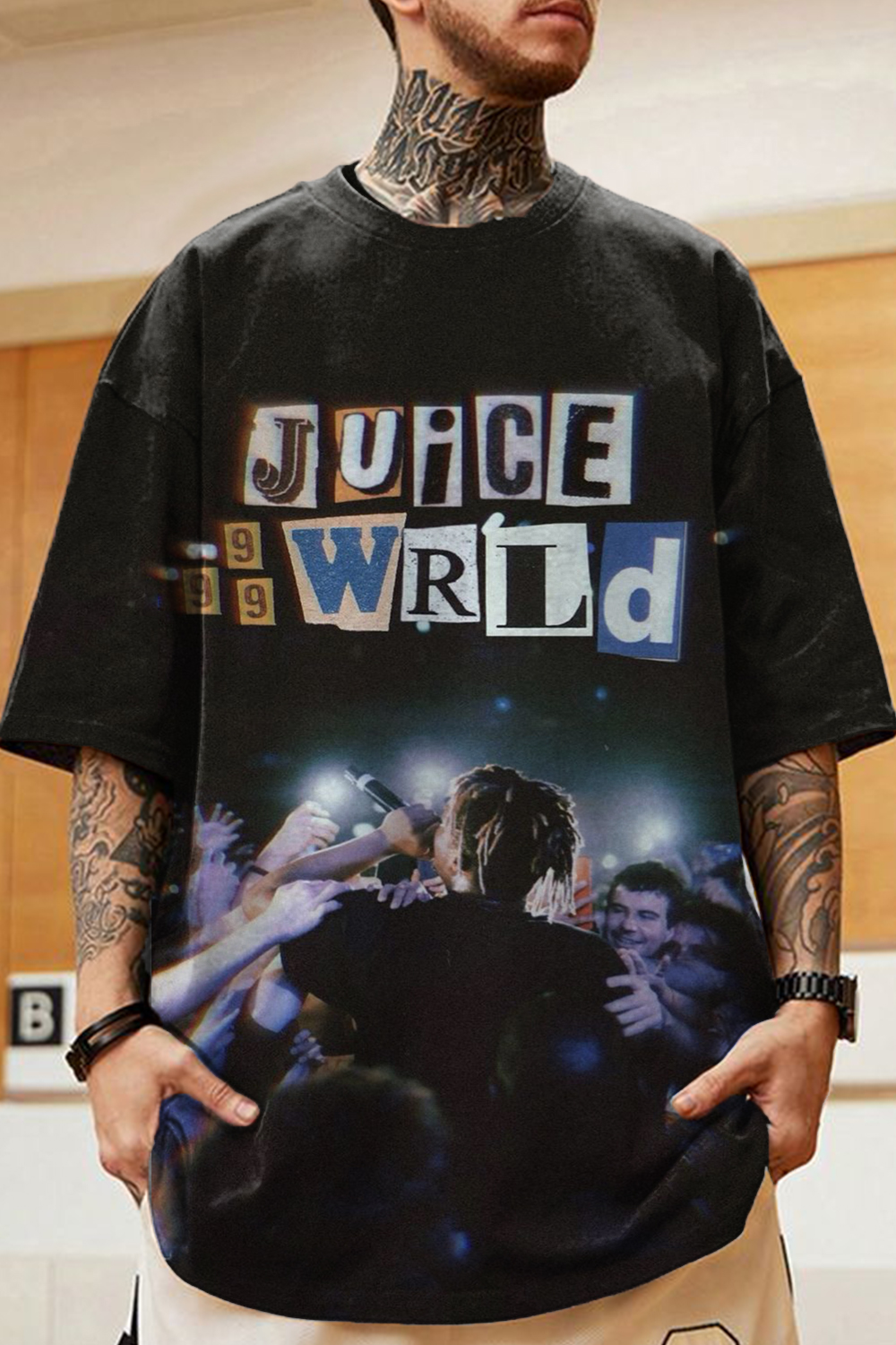 T-Shirt Juice Wrld999 Merch, Shirt Juice Wrld999 Short Sleeve Men'S