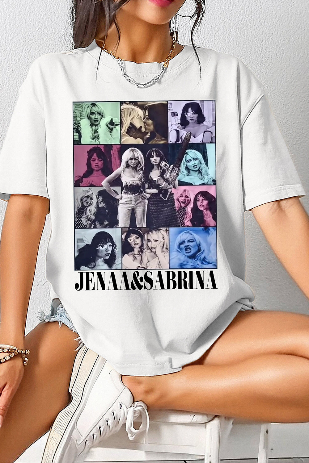 New T-Shirt Jenna Ortega Merch, Shirt Jenna Ortega Sabrina Carpenter Taste For Women