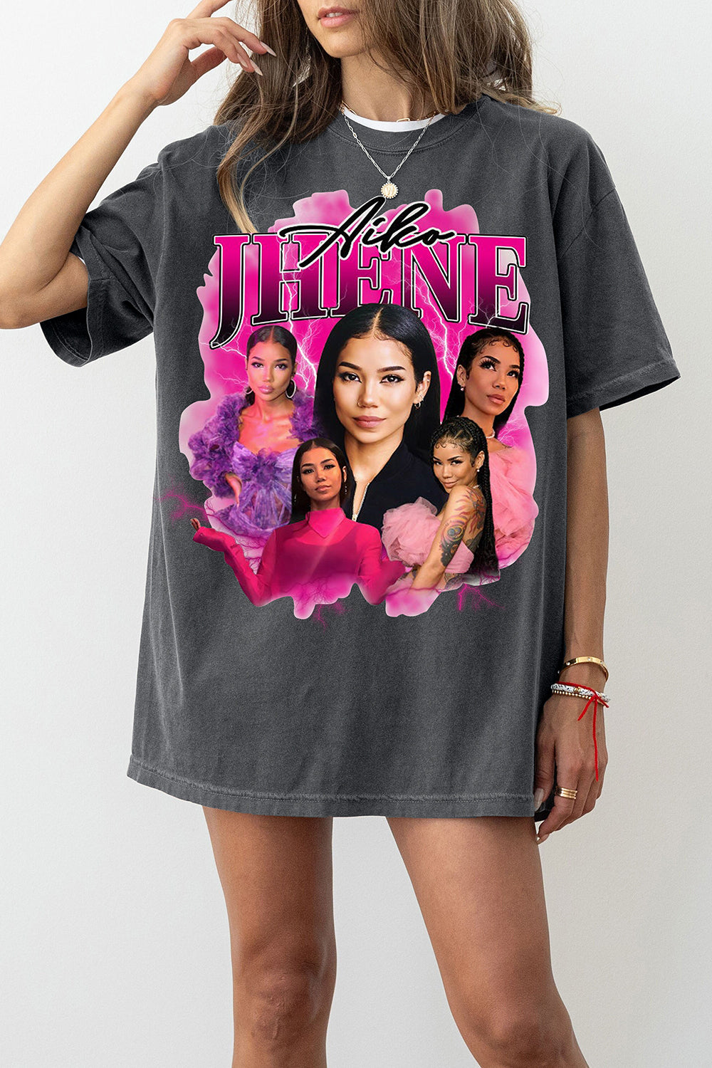 New T-Shirt Jhene Aiko Merch, Shirt Jhene Aiko 90S Graphic For Women