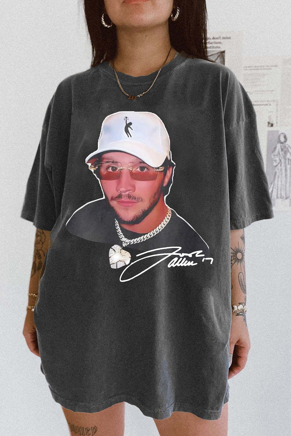 New T-Shirt Josh Allen Merch, Shirt Josh Allen Funny Meme Vintage For Women