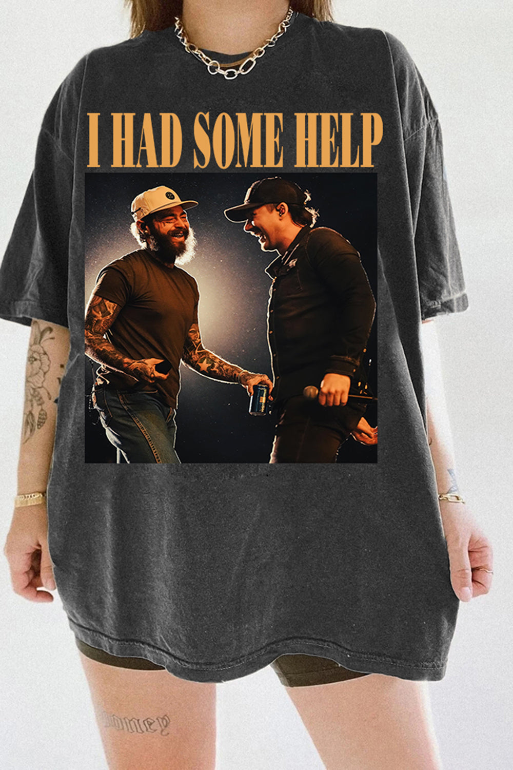 New T-Shirt I Had Merch, Shirt I Had Some Help Wallen And Malone For Women