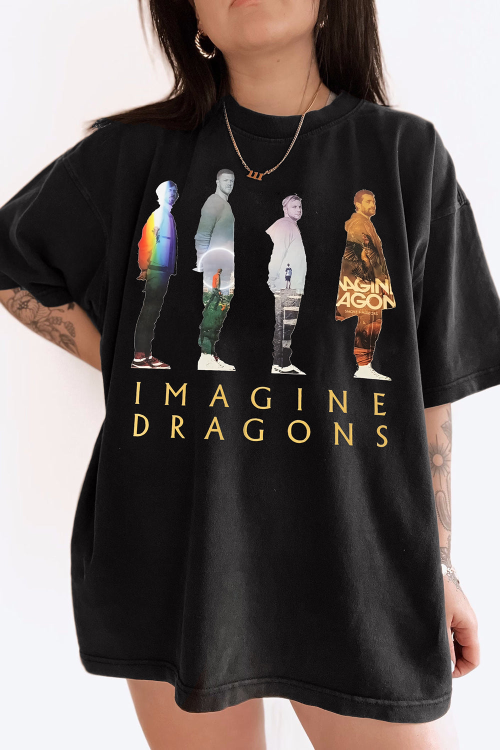 New T-Shirt Imagine Dragons Merch, Shirt Imagine Dragons Loom Tour For Women